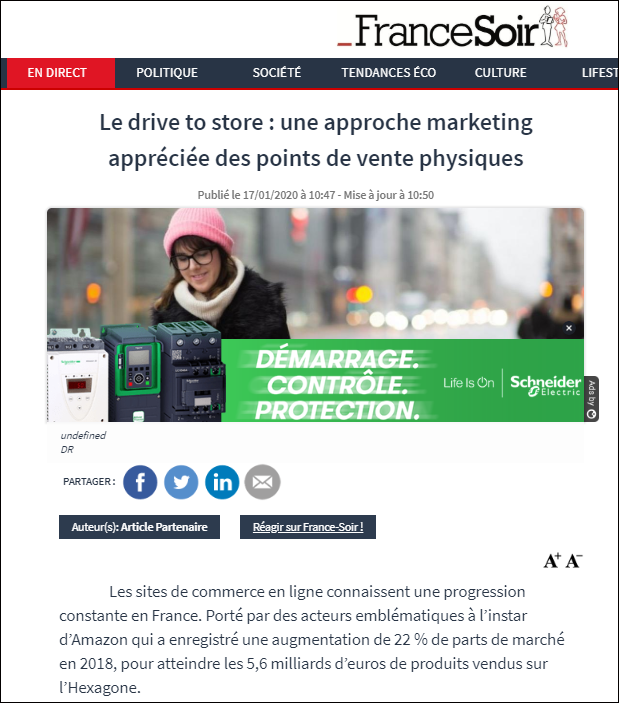 Un exemple d'article partenaire