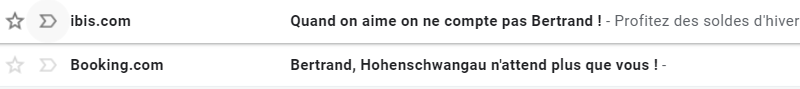 champ de personnalisation