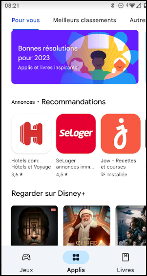 Magasin d'applications