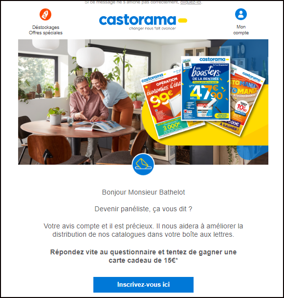 Recrutement de panéliste